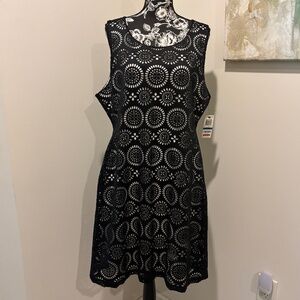 Alfani Die Cut Geo Dress